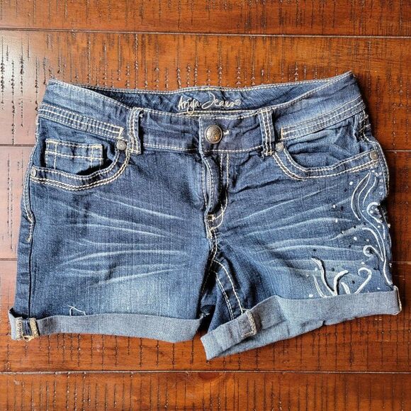 Ariya Blue Jean Shorts Size 9/10 - Picture 2 of 7
